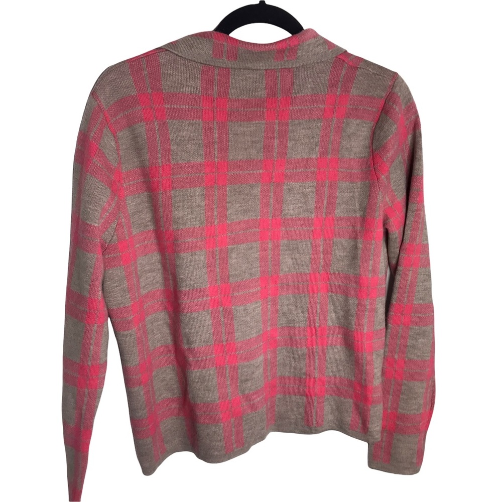 Pendleton Pink And Tan Window Pane Patterned 100%… - image 2